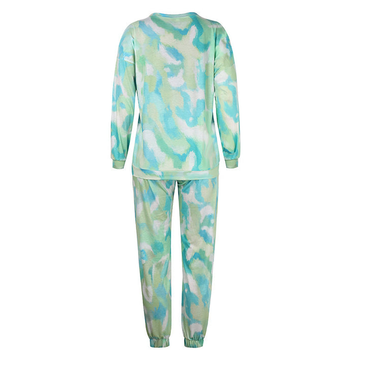 Damer bekväm Tie-Dye fritidsdräkt Mirla-Eva Jonsson