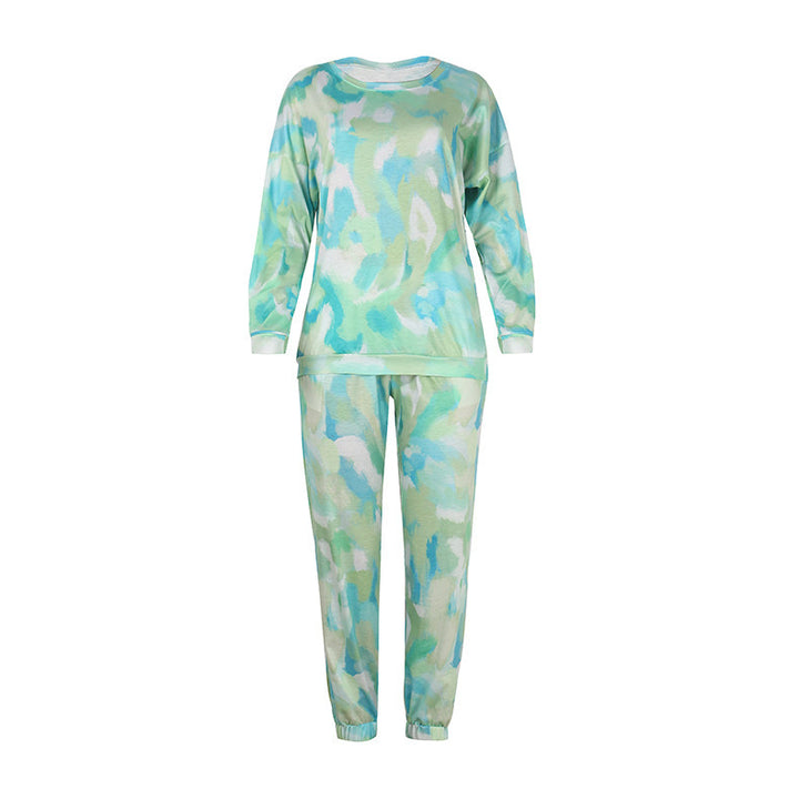 Damer bekväm Tie-Dye fritidsdräkt Mirla-Eva Jonsson