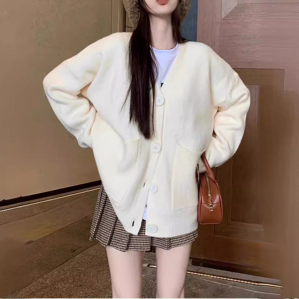 Damer bekväm cardigan med stora fickor och oversized snitt Mirla-Eva Jonsson