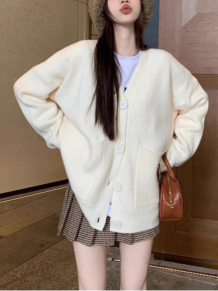 Damer bekväm cardigan med stora fickor och oversized snitt Mirla-Eva Jonsson