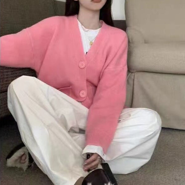 Damer bekväm cardigan med stora fickor och oversized snitt Mirla-Eva Jonsson