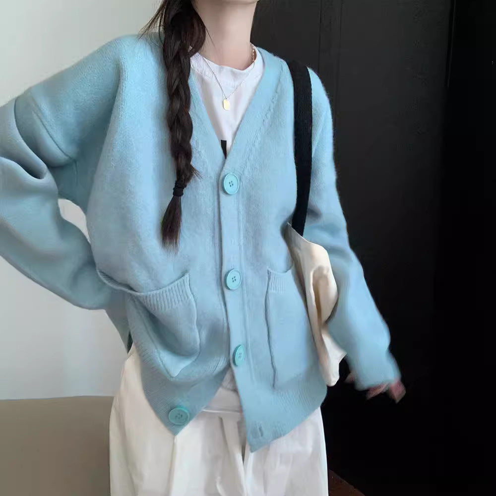 Damer bekväm cardigan med stora fickor och oversized snitt Mirla-Eva Jonsson