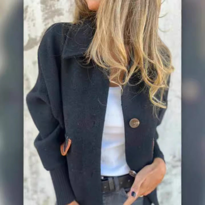 Damer bekväm cardiganjacka med knappar Eva Jonsson-Eva Jonsson