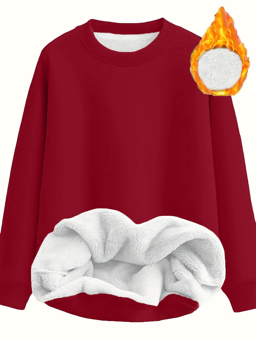 Damer bekväm fluffig sweatshirt Mirla-Eva Jonsson