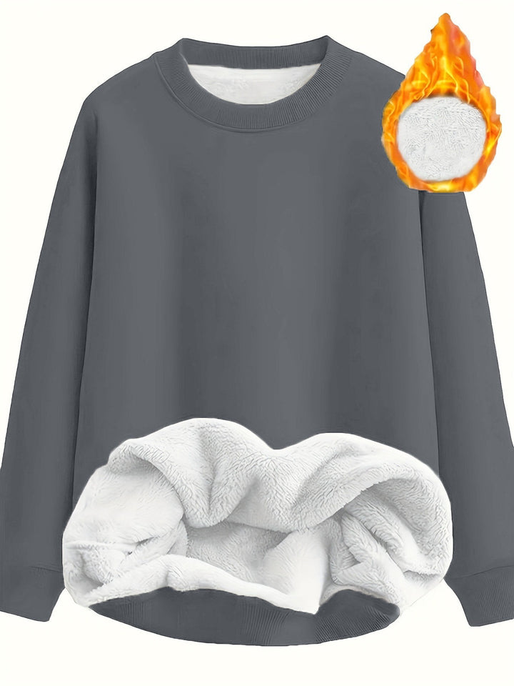 Damer bekväm fluffig sweatshirt Mirla-Eva Jonsson