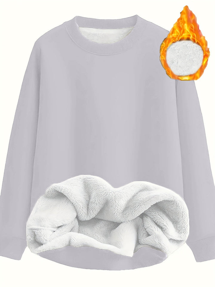 Damer bekväm fluffig sweatshirt Mirla-Eva Jonsson