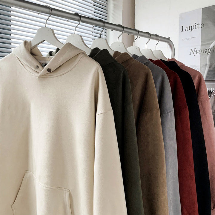 Damer bekväm hoodie i modern velourlook Mirla-Eva Jonsson