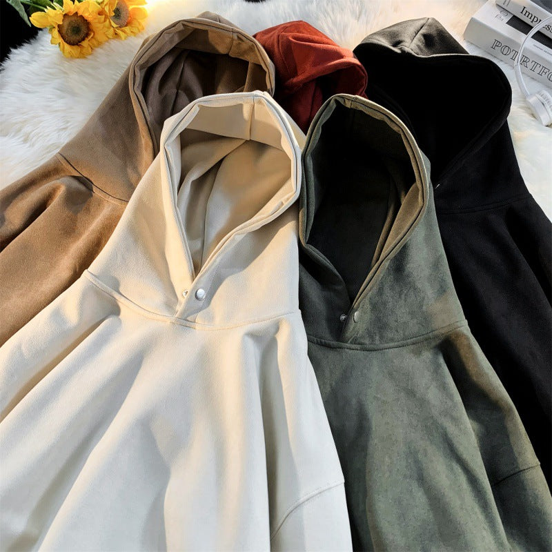 Damer bekväm hoodie i modern velourlook Mirla-Eva Jonsson