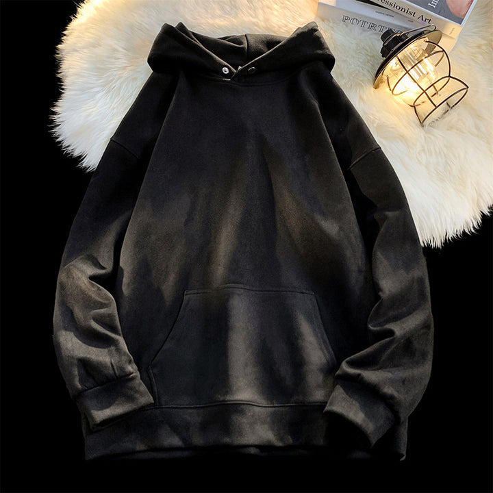 Damer bekväm hoodie i modern velourlook Mirla-Eva Jonsson