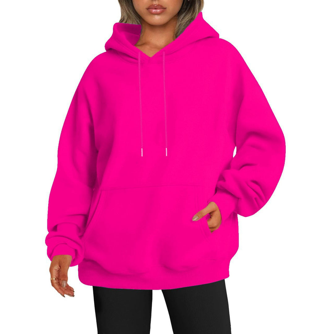 Damer bekväm hoodie med överdimensionerad passform och praktisk känguruficka Mirla-Eva Jonsson