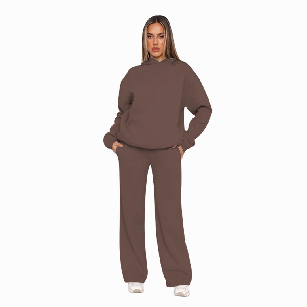 Damer bekväm hoodie och avslappnande pluderbyxor set Mirla-Eva Jonsson