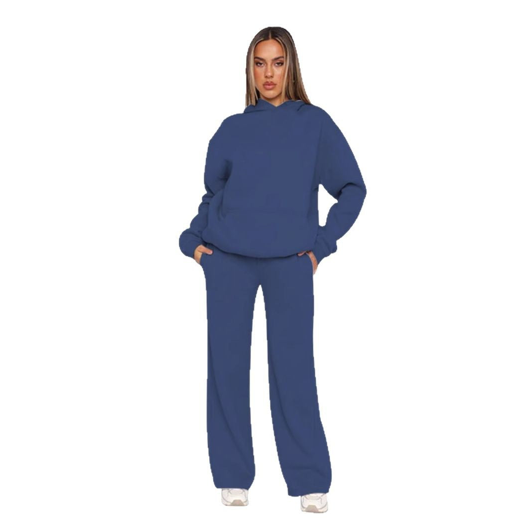 Damer bekväm hoodie och avslappnande pluderbyxor set Mirla-Eva Jonsson