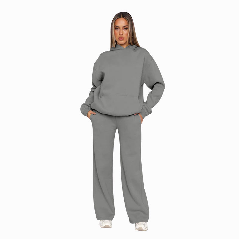 Damer bekväm hoodie och avslappnande pluderbyxor set Mirla-Eva Jonsson
