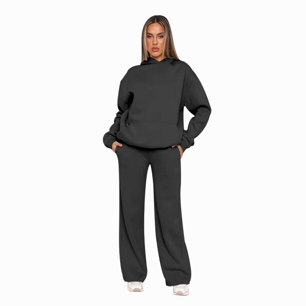 Damer bekväm hoodie och avslappnande pluderbyxor set Mirla-Eva Jonsson