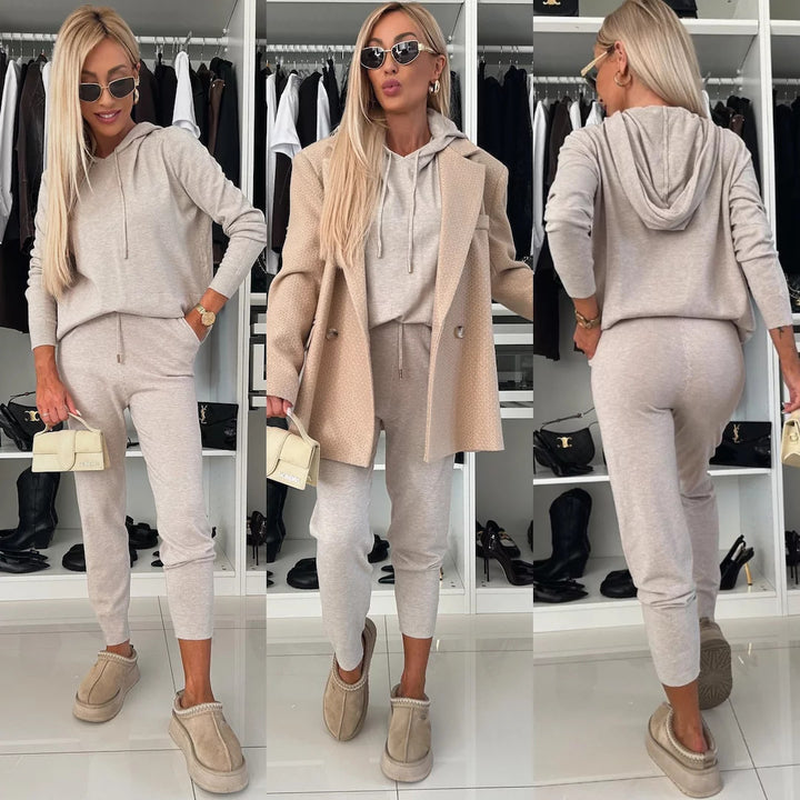 Damer bekväm hoodie och joggingbyxor set Mirla-Eva Jonsson