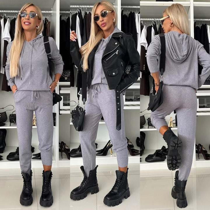 Damer bekväm hoodie och joggingbyxor set Mirla-Eva Jonsson
