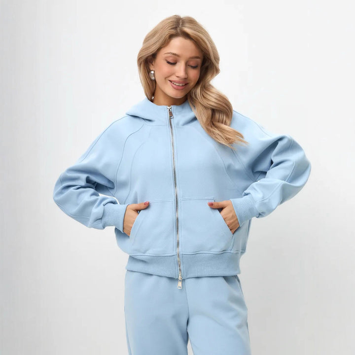 Damer bekväm huvtröja med matchande joggingbyxor Mirla-Eva Jonsson
