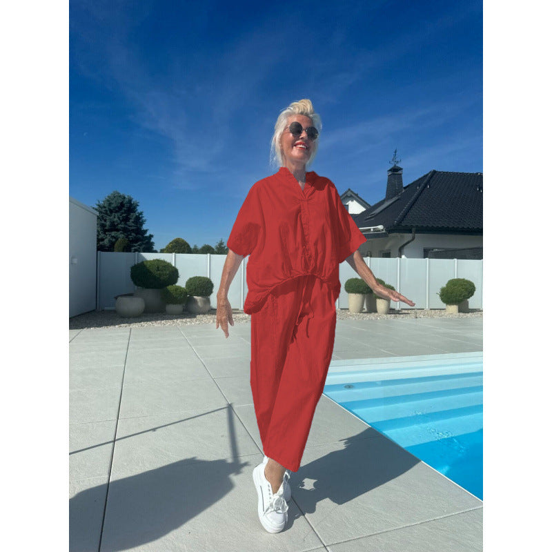 Damer bekväm jumpsuit med elastisk midja Mirla-Eva Jonsson