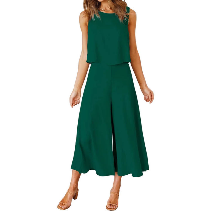 Damer bekväm jumpsuit med vida ben och off-shoulder design Mirla-Eva Jonsson