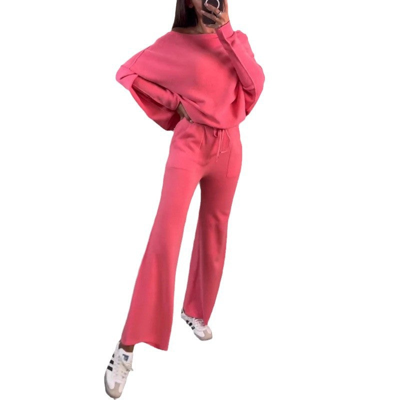 Damer bekväm loungewear i mjukt stickat material med lös passform Mirla-Eva Jonsson