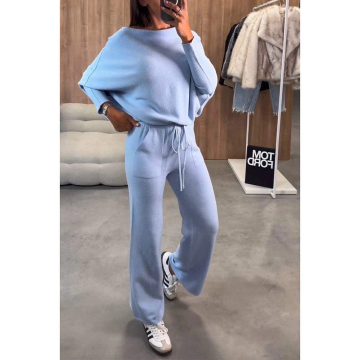 Damer bekväm loungewear i mjukt stickat material med lös passform Mirla-Eva Jonsson