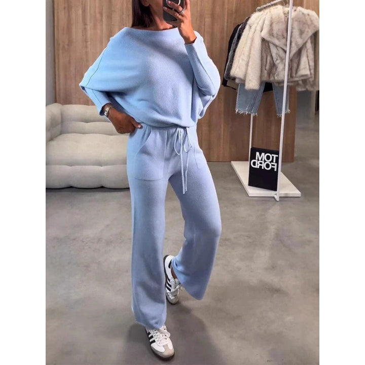 Damer bekväm loungewear i mjukt stickat material med lös passform Mirla-Eva Jonsson