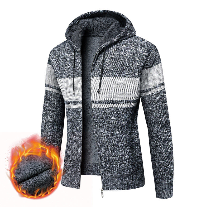 Damer bekväm och mysig fleecehoodie med dragkedja Mirla-Eva Jonsson