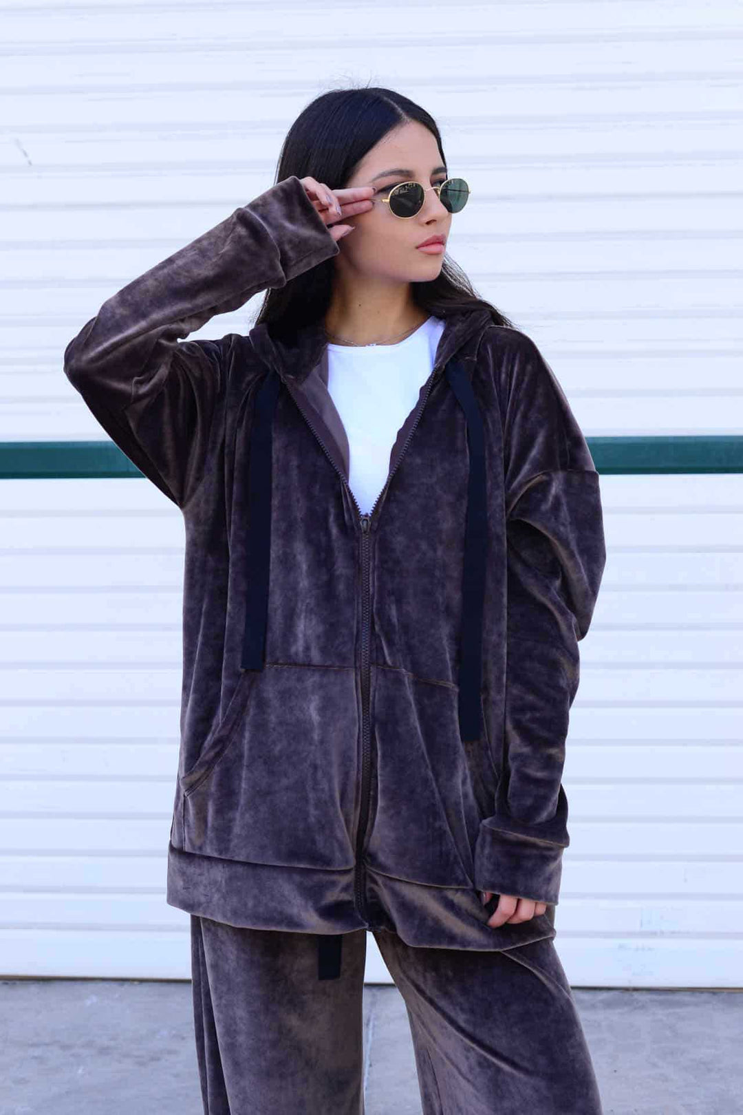Damer bekväm och stilfull hoodie Eva Jonsson-Eva Jonsson