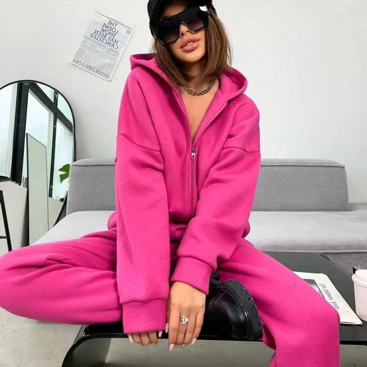 Damer bekväm och stilfull hoodie jumpsuit Eva Jonsson-Eva Jonsson