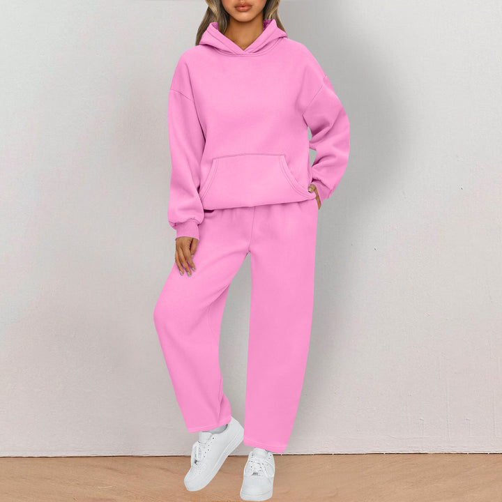 Damer bekväm oversized sweatjacka med kenguruficka Mirla-Eva Jonsson
