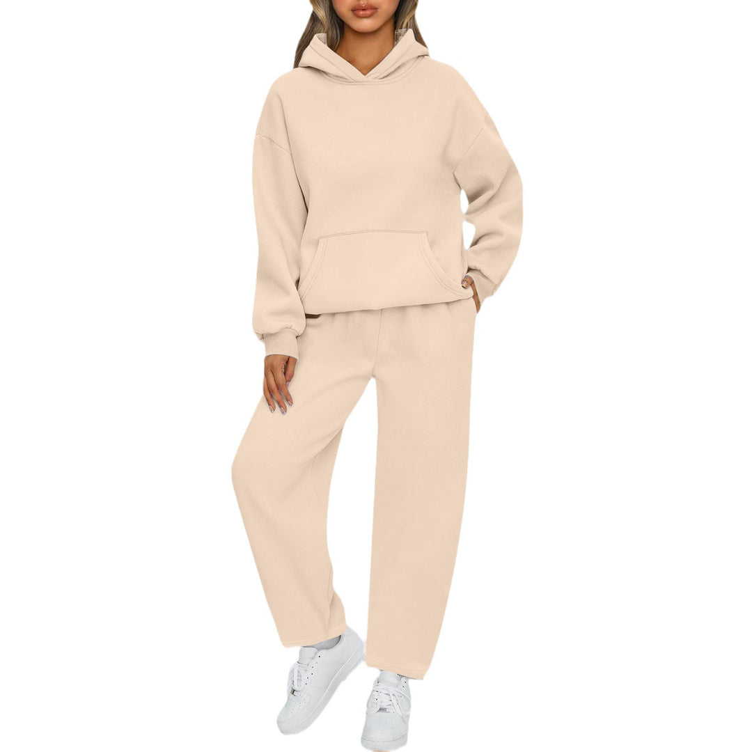Damer bekväm oversized sweatjacka med kenguruficka Mirla-Eva Jonsson