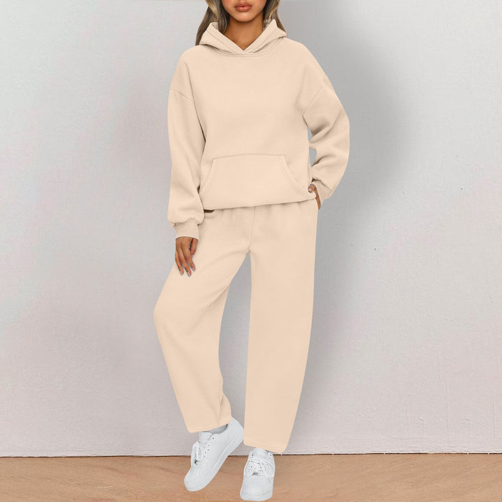 Damer bekväm oversized sweatjacka med kenguruficka Mirla-Eva Jonsson