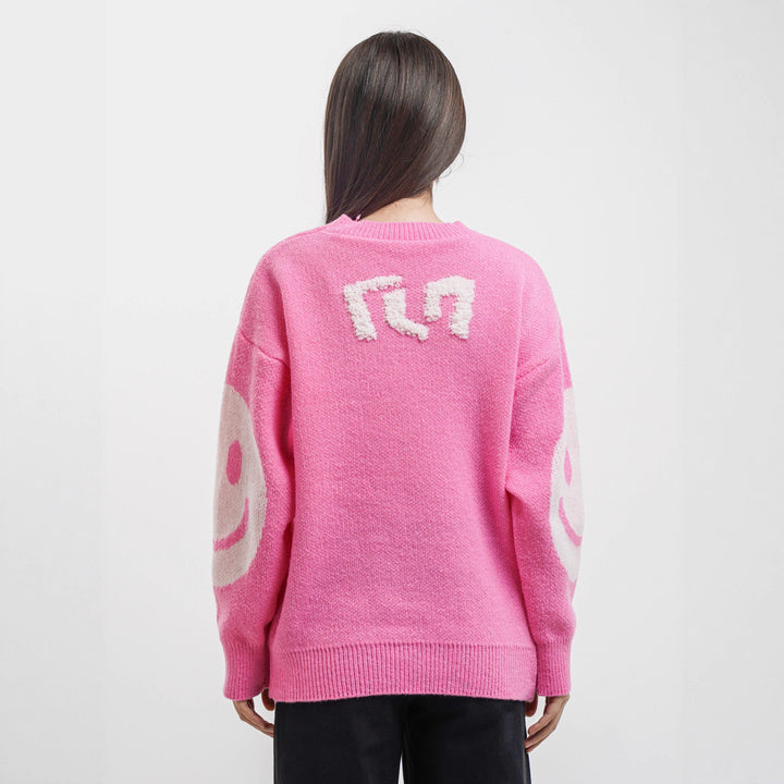 Damer bekväm oversized-tröja med avslappnad grafikdesign Mirla-Eva Jonsson