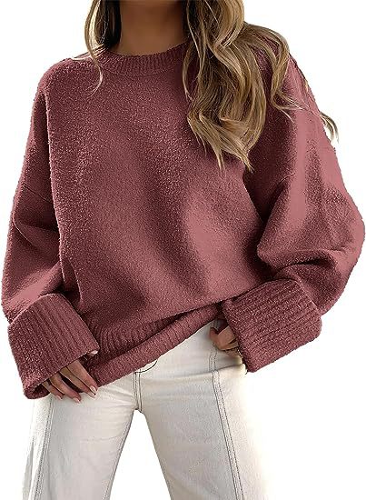 Damer bekväm oversized tröja med strukturerad fleece Mirla-Eva Jonsson