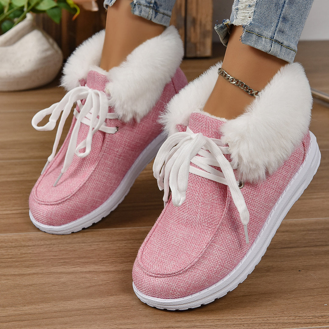 Damer bekväm sneakers med plyschkrage och halkfri sula Mirla-Eva Jonsson