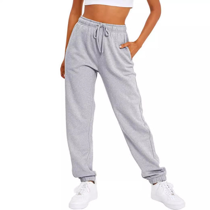 Damer bekväm sport-joggingbyxa med elastisk midja och sidofickor Mirla-Eva Jonsson