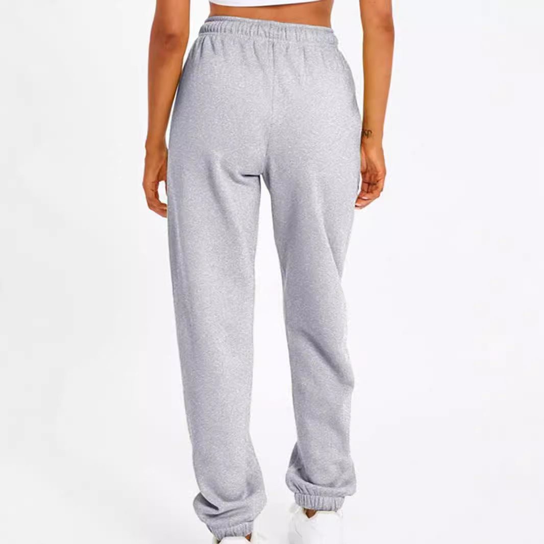 Damer bekväm sport-joggingbyxa med elastisk midja och sidofickor Mirla-Eva Jonsson
