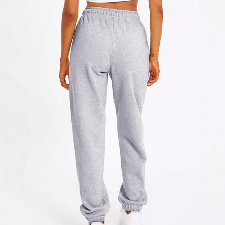 Damer bekväm sport-joggingbyxa med elastisk midja och sidofickor Mirla-Eva Jonsson