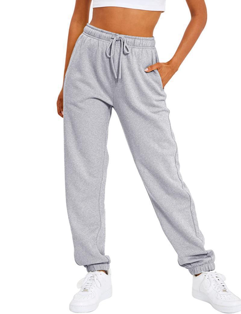 Damer bekväm sport-joggingbyxa med elastisk midja och sidofickor Mirla-Eva Jonsson