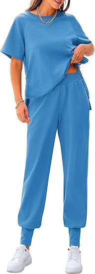 Damer bekväm sport-loungewear-set med elastisk midja och lös passform Mirla-Eva Jonsson