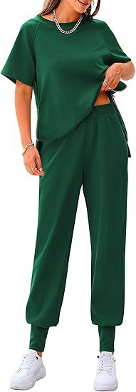 Damer bekväm sport-loungewear-set med elastisk midja och lös passform Mirla-Eva Jonsson