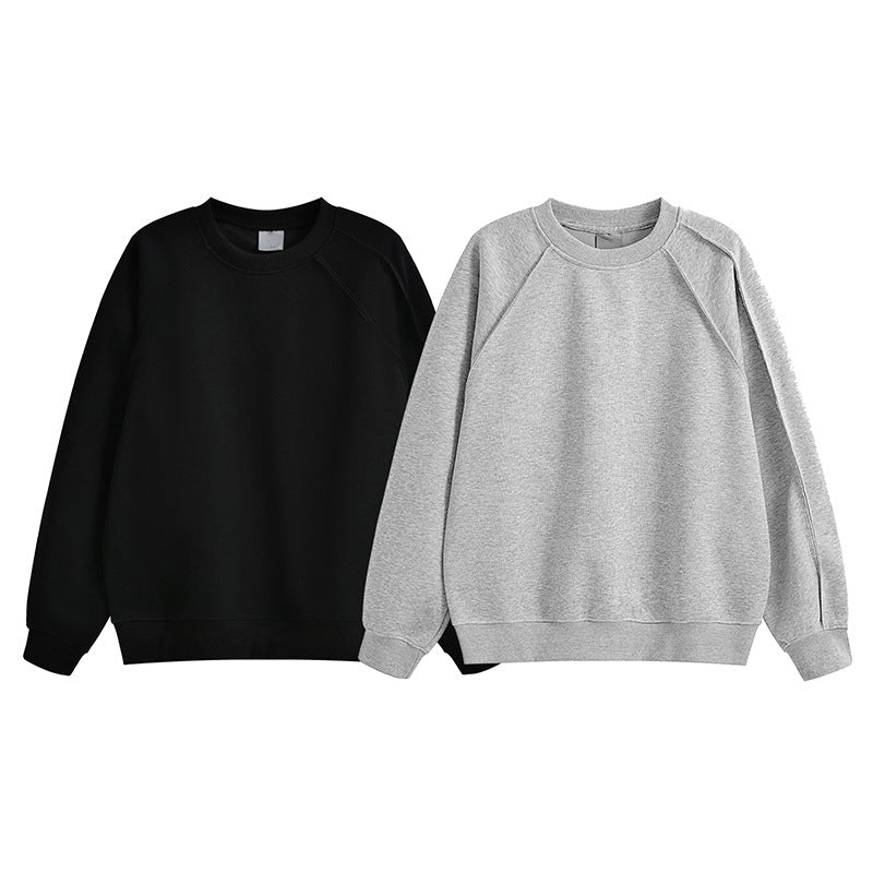Damer bekväm sweatshirt med raglanärmar och högkvalitativ bomullsblandning Mirla-Eva Jonsson