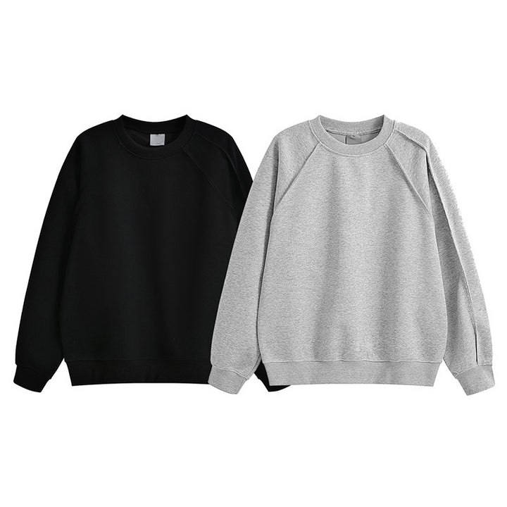 Damer bekväm sweatshirt med raglanärmar och högkvalitativ bomullsblandning Mirla-Eva Jonsson