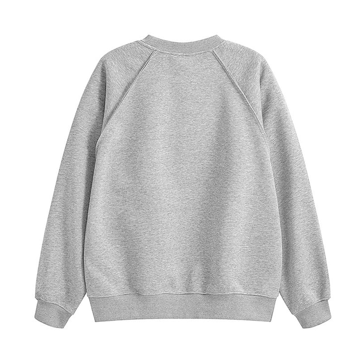 Damer bekväm sweatshirt med raglanärmar och högkvalitativ bomullsblandning Mirla-Eva Jonsson