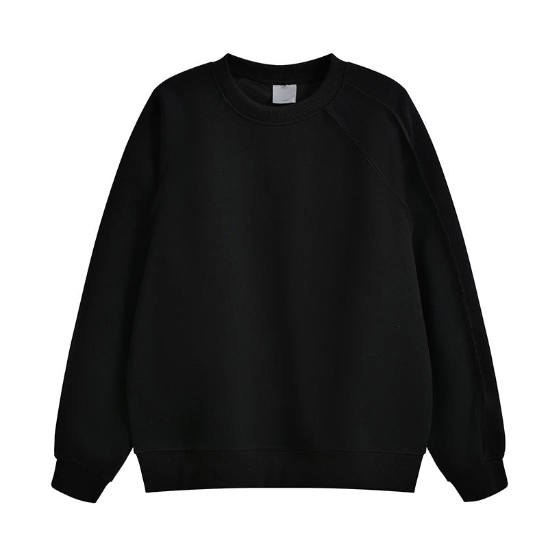 Damer bekväm sweatshirt med raglanärmar och högkvalitativ bomullsblandning Mirla-Eva Jonsson