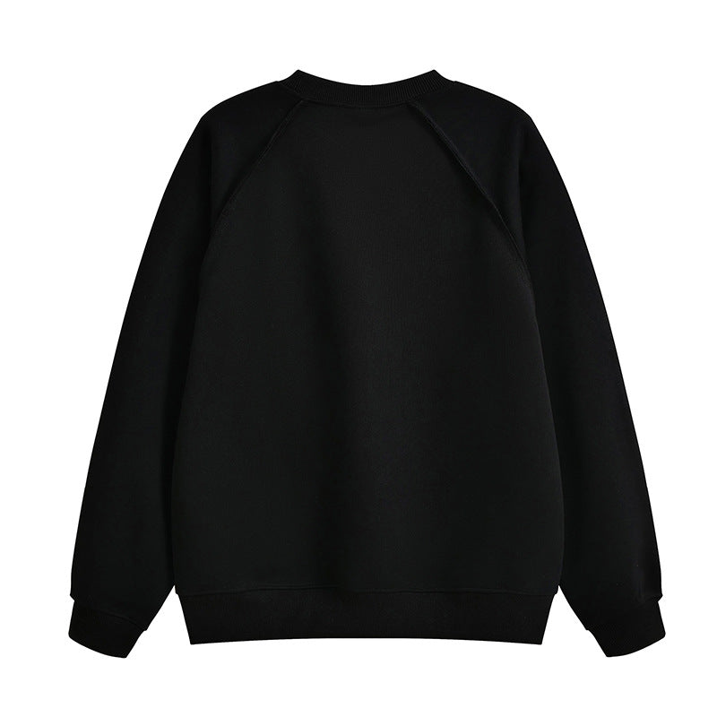 Damer bekväm sweatshirt med raglanärmar och högkvalitativ bomullsblandning Mirla-Eva Jonsson