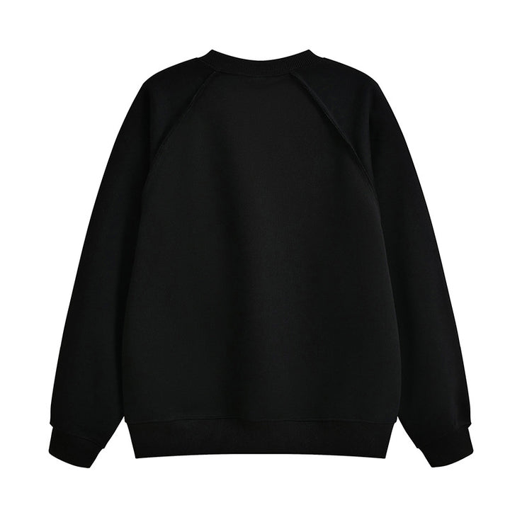 Damer bekväm sweatshirt med raglanärmar och högkvalitativ bomullsblandning Mirla-Eva Jonsson