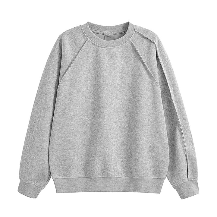Damer bekväm sweatshirt med raglanärmar och högkvalitativ bomullsblandning Mirla-Eva Jonsson