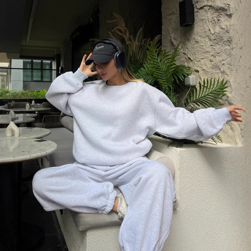 Damer bekväm sweatskjorta och joggingsbyxor set Mirla-Eva Jonsson