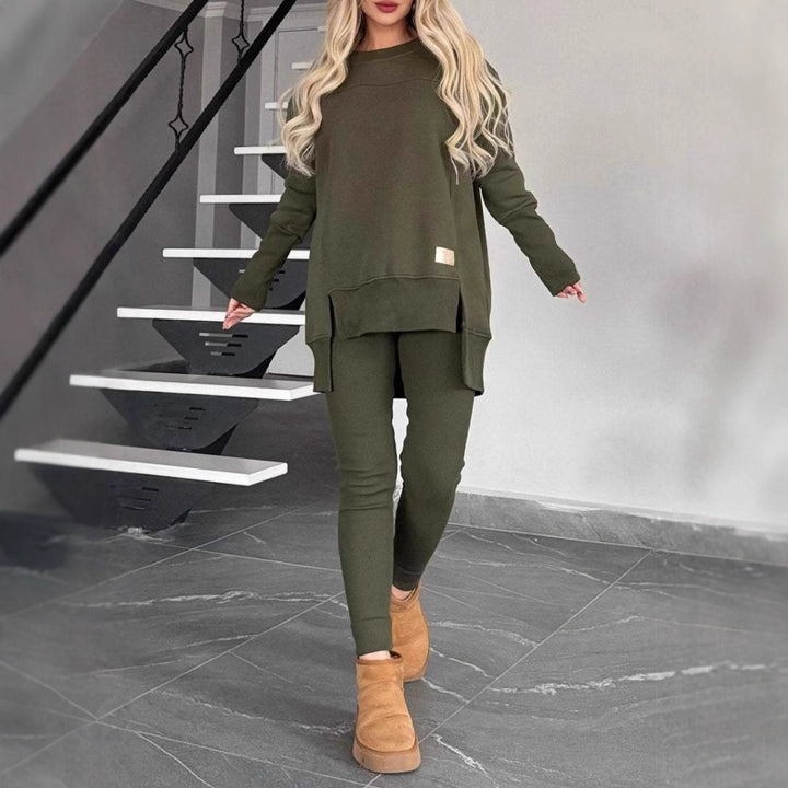 Damer bekväm tunika-tröja och leggings-set Mirla-Eva Jonsson